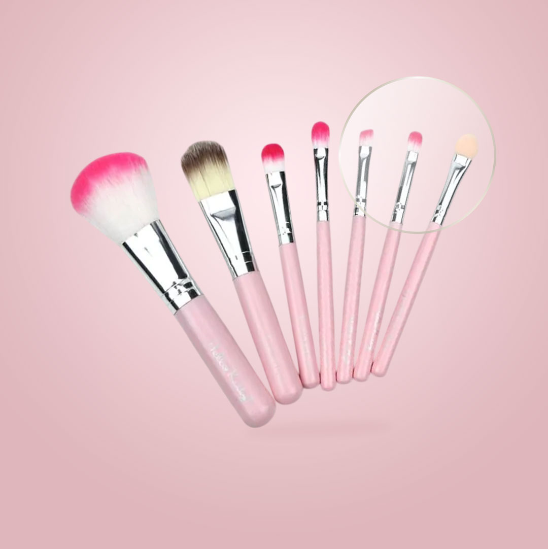Hello Kitty 7-Piece Makeup Brush Set with Tin Box