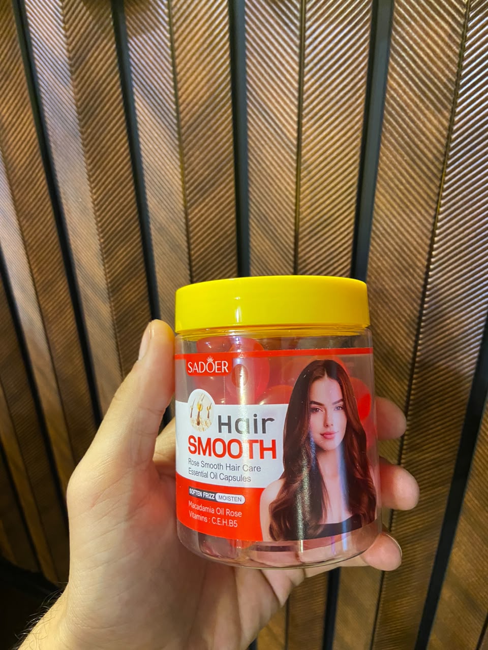 ADOER Rose Essential Oil Hair Capsules - Anti-Frizz Serum with Vitamins C, E, & B5