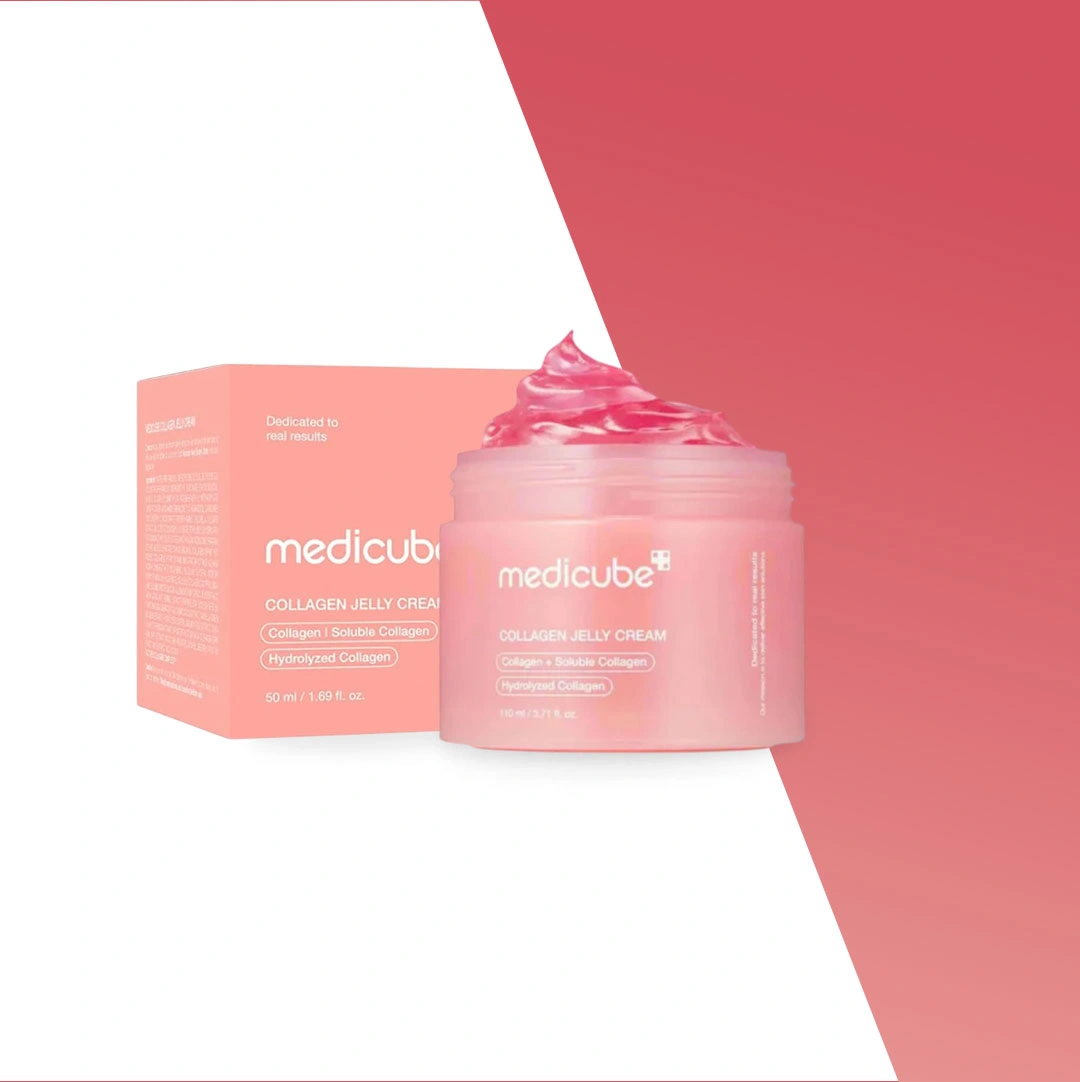 Medicube Collagen Jelly Cream: 110ml For Instant Glass Skin Glow.